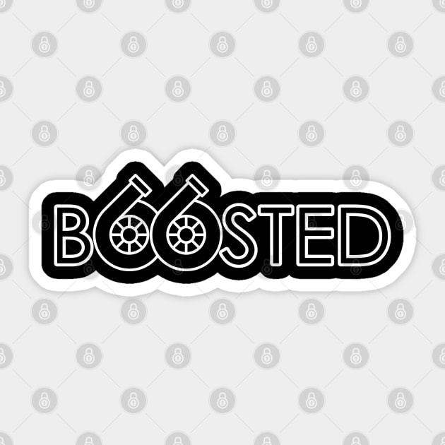 BOOSTED Sticker by HSDESIGNS
